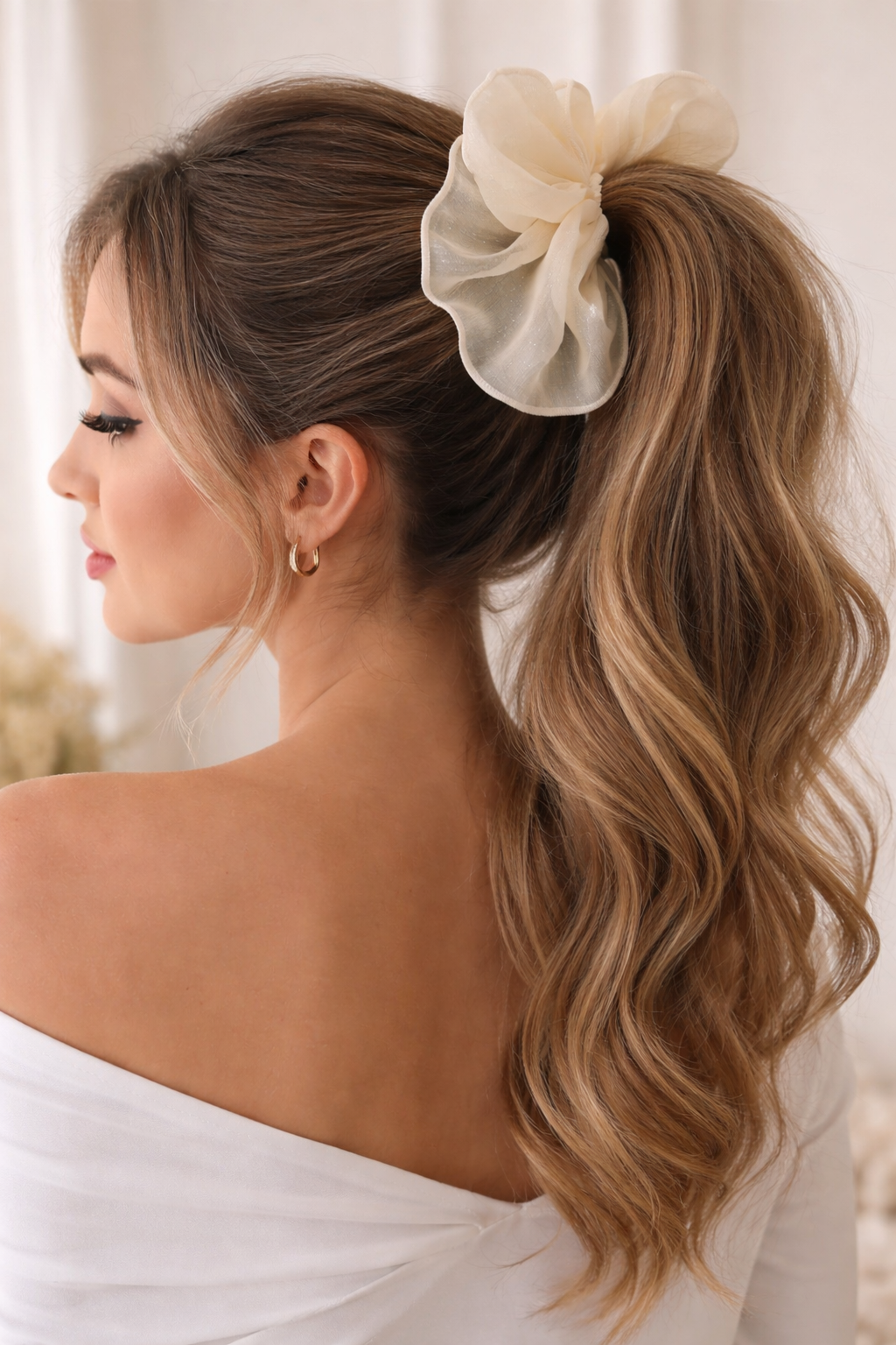 Satin Korean Hair Scrunchie - xl