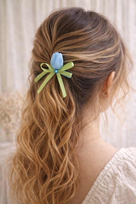 Tulip Bow Korean Hair Pin