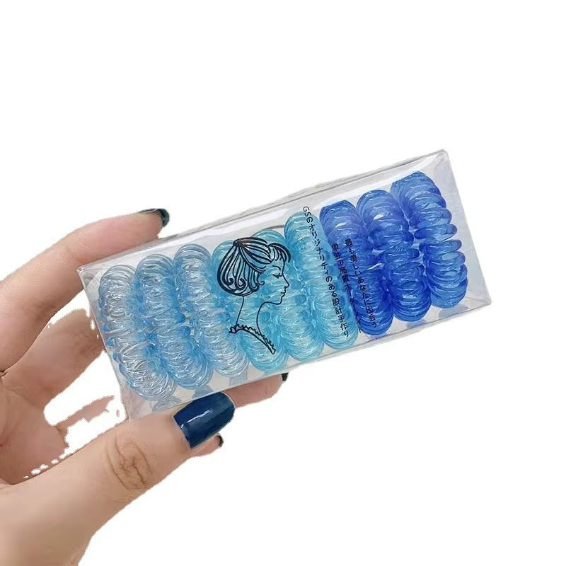 Korean spiral hair rubber band box