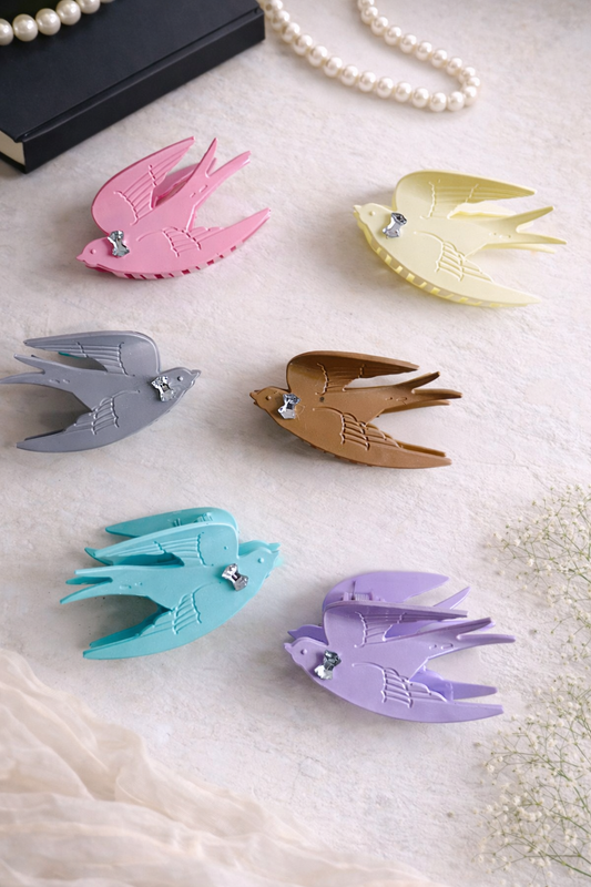 Bird Holo Hair Claw Clip