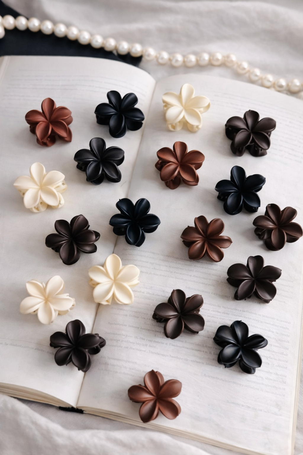 Mini matte  korean hair claw clips