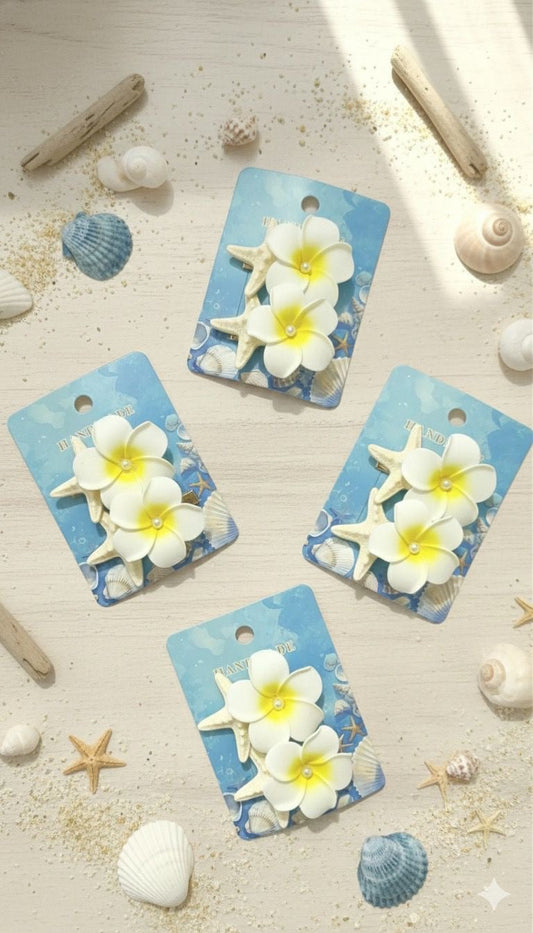Starfish Flower Shell Hair Pin
