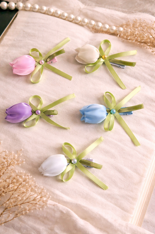Tulip Bow Korean Hair Pin