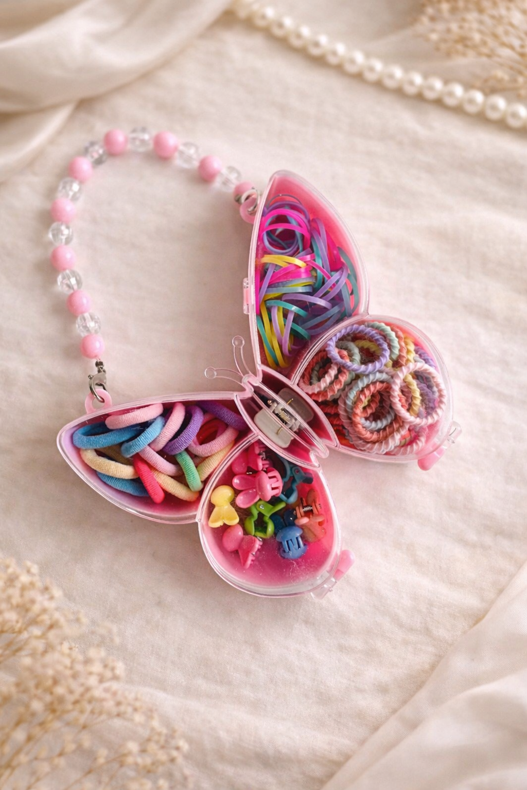 Butterfly Hair Pins and Rubber Band Gift Box