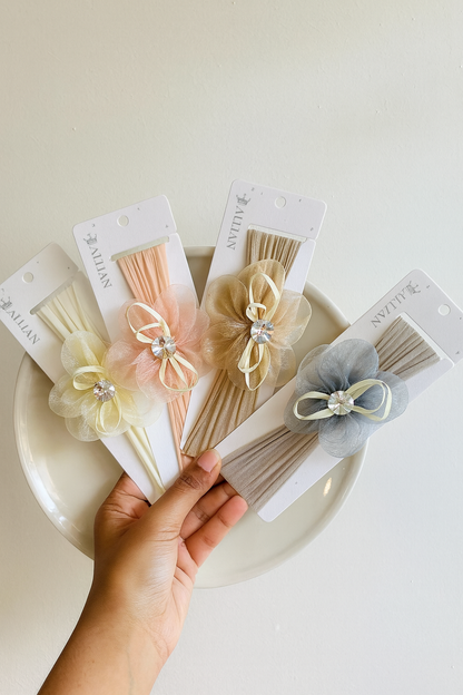 Flower baby hair bands