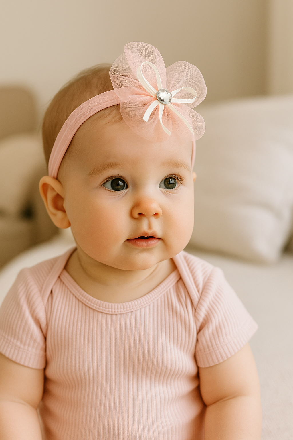 Flower baby hair bands