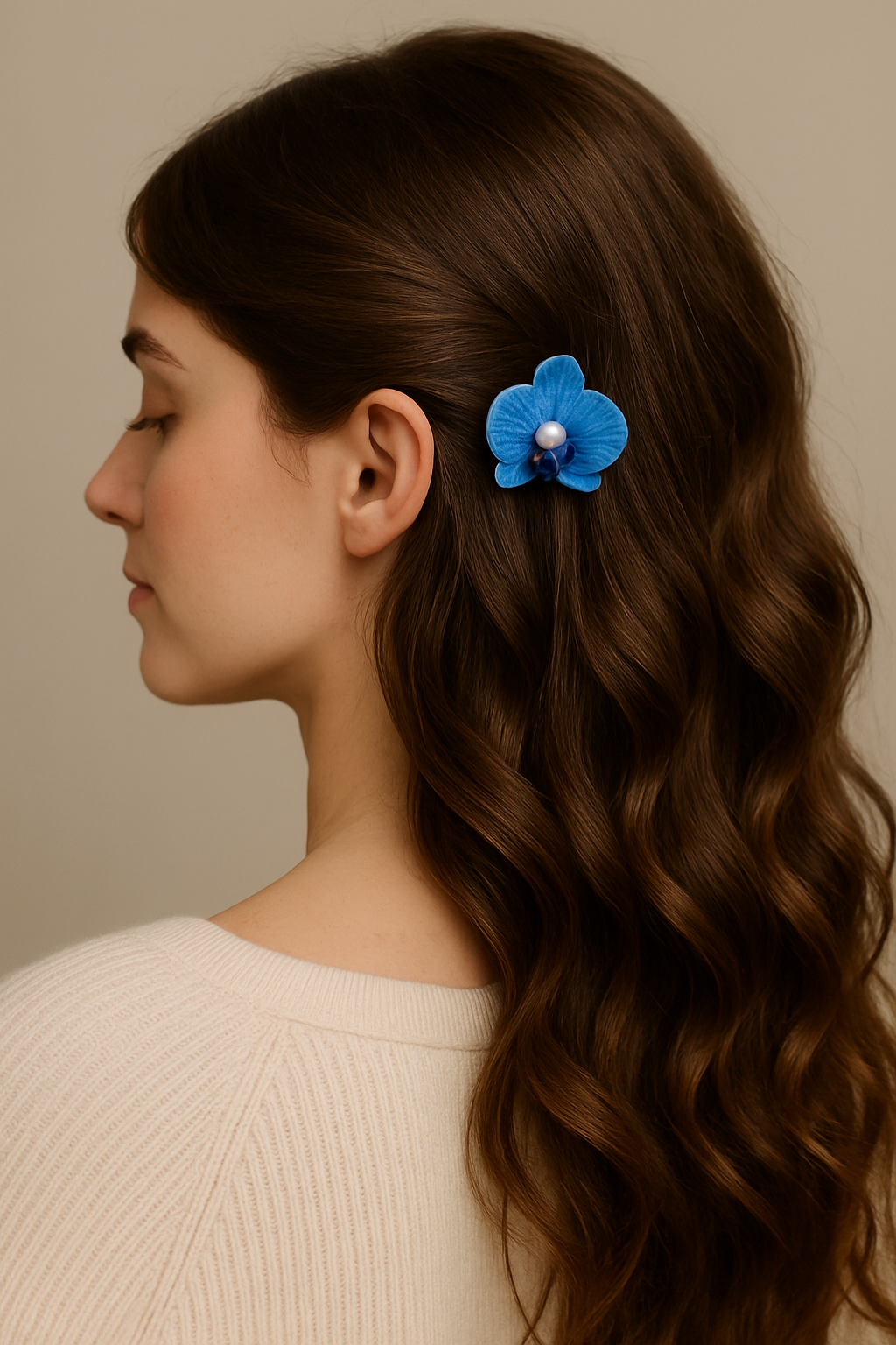 Orchid hawaii flower hair pink