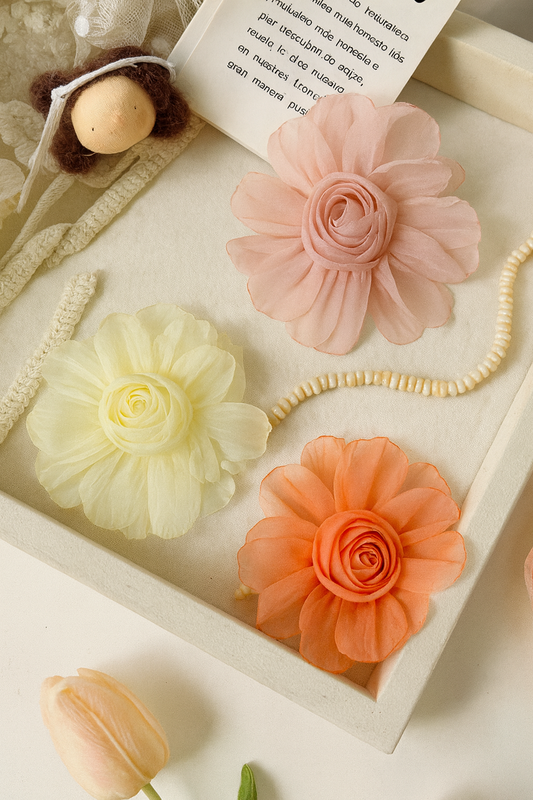 Korean daisy flower hair pin