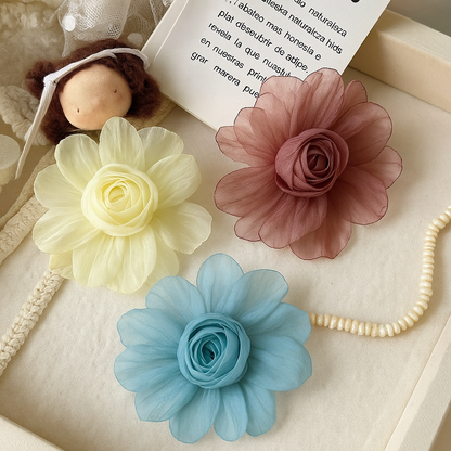 Korean daisy flower hair pin