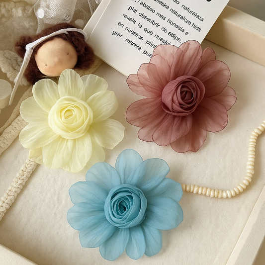 Korean daisy flower hair pin