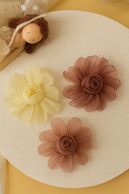 Korean daisy flower hair pin