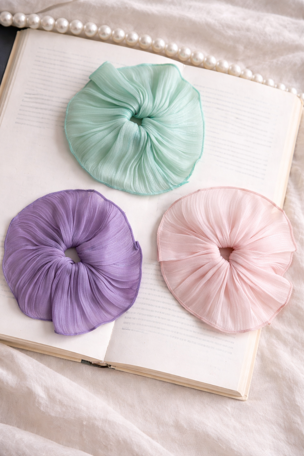 Satin Korean Hair Scrunchie - xl