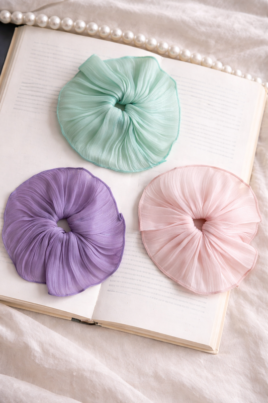 Satin Korean Hair Scrunchie - xl