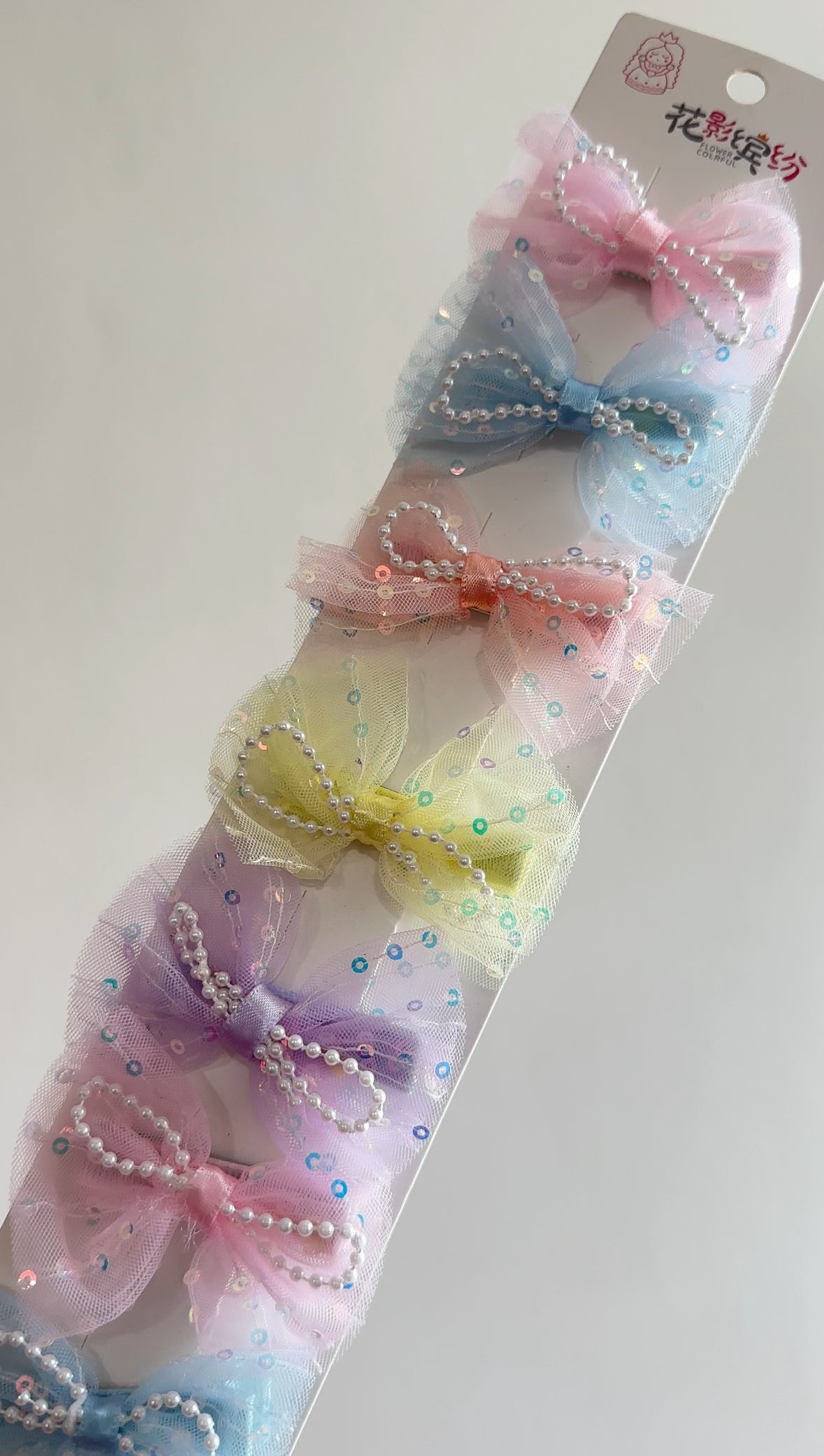 Kids glitter hair pins single piece