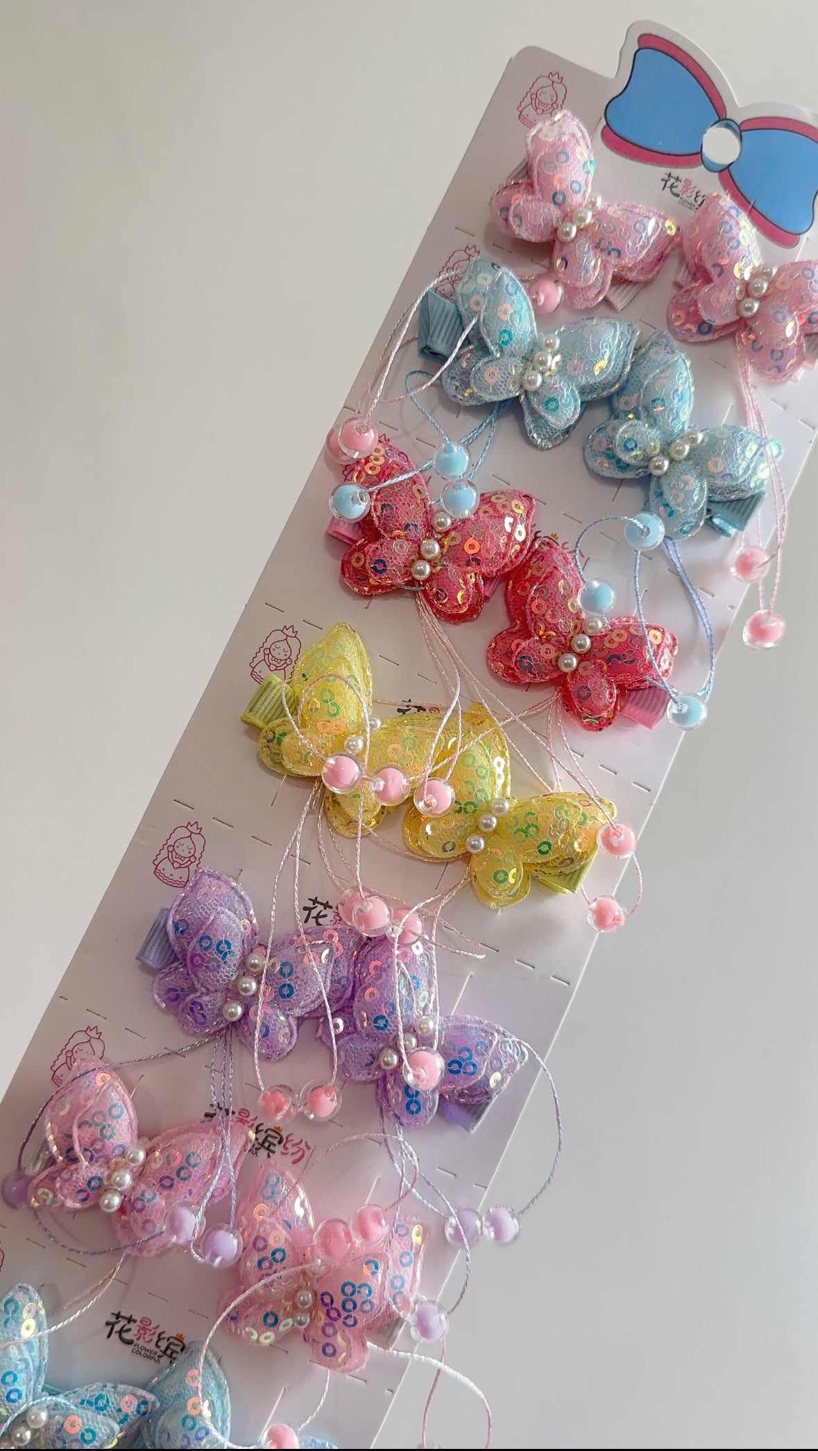 Kids glitter hair pins - pair (2 piece set)