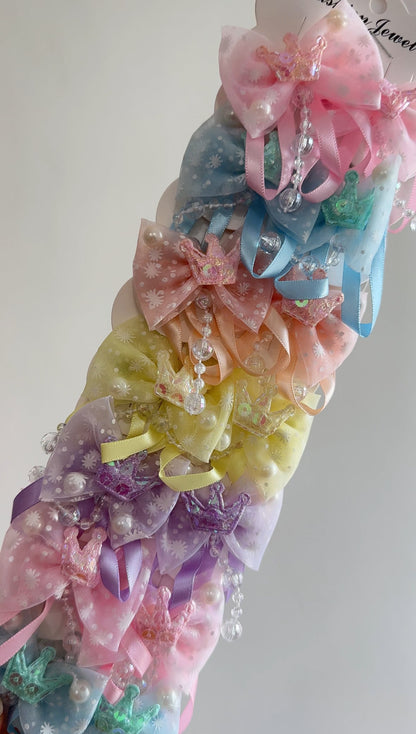 Kids glitter hair pins - pair (2 piece set)