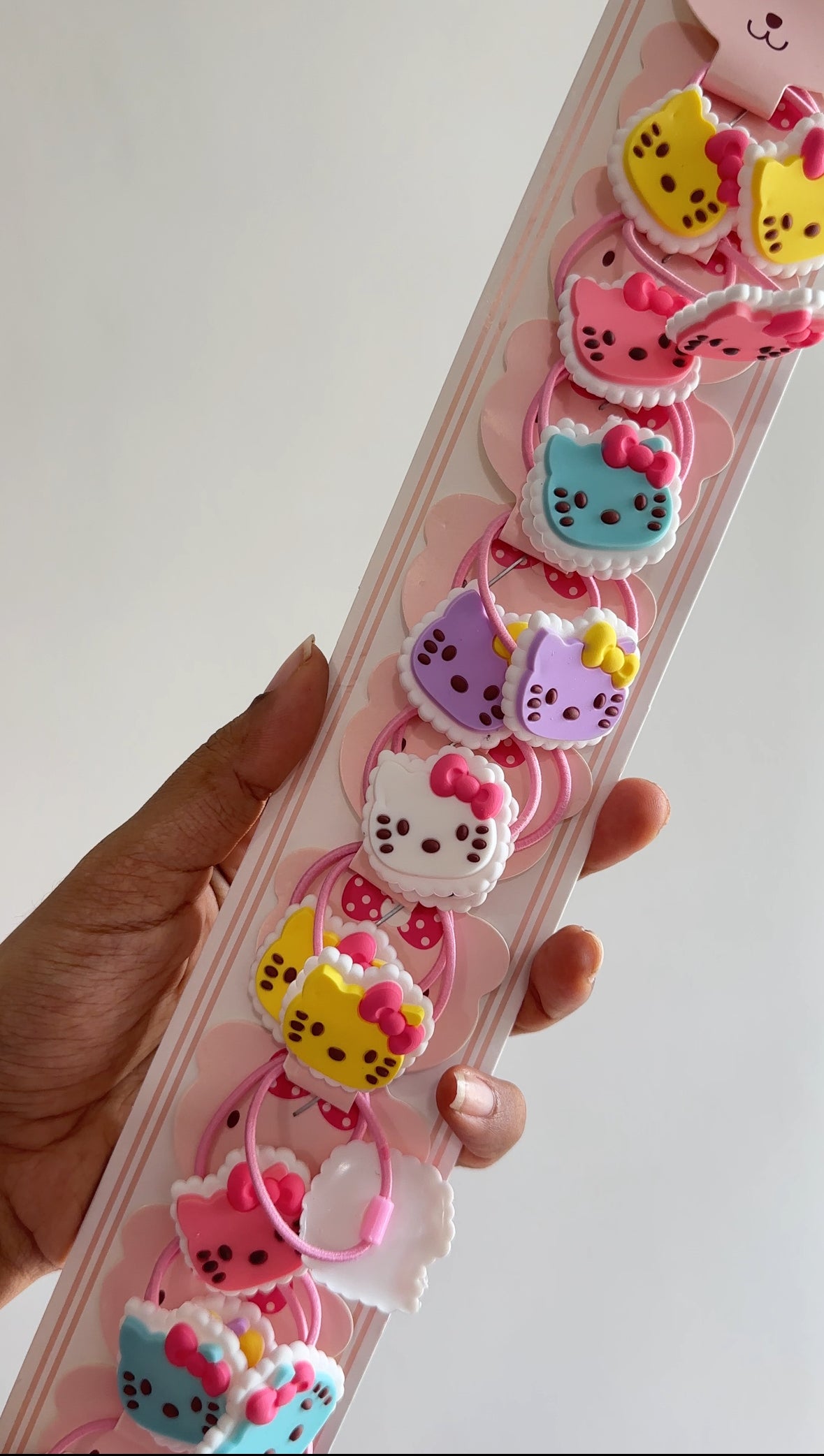 Kids glitter hair rubber band pair