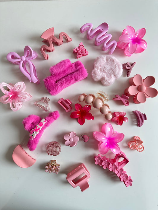Box of happiness - Hair claw clips hamper