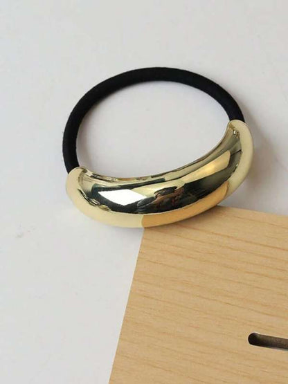 Pony metal hair cuff rubber bands